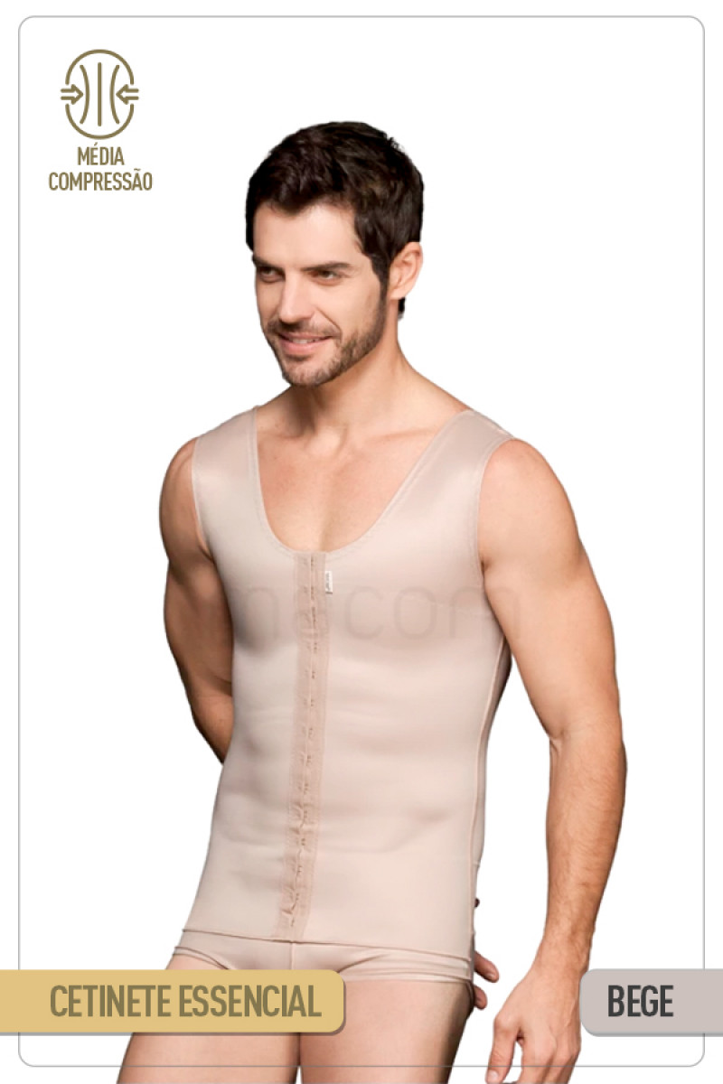 Colete masculino longo - 2070L BEGE