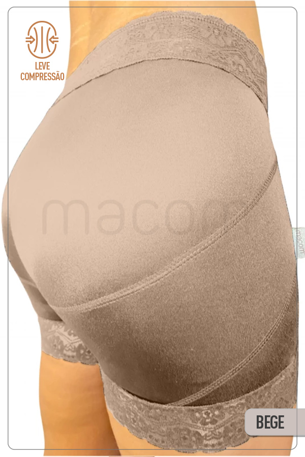 Calcinha de Lycra com renda - 2048 BEGE